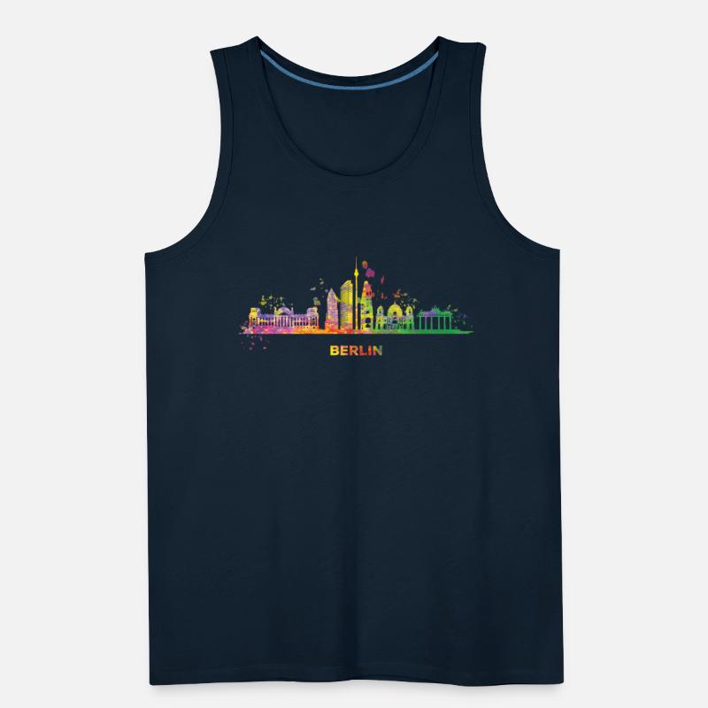 Skyline Colorful Berlin Cityscape Berlin