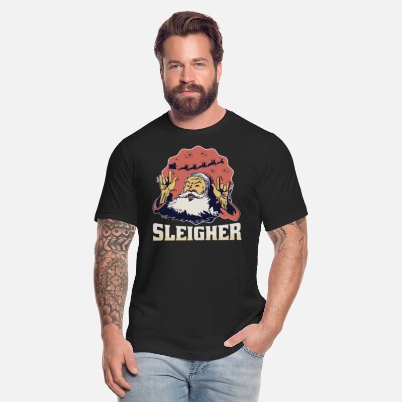 SleigheFunny Heavy Metal Santar Metal Santa