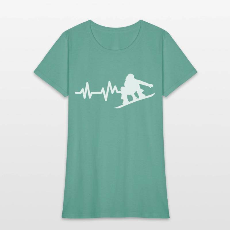 Snowboard Heartbeat Snowboarder