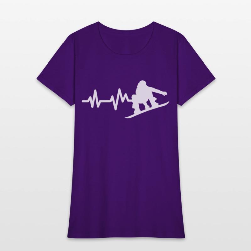 Snowboard Heartbeat Snowboarder