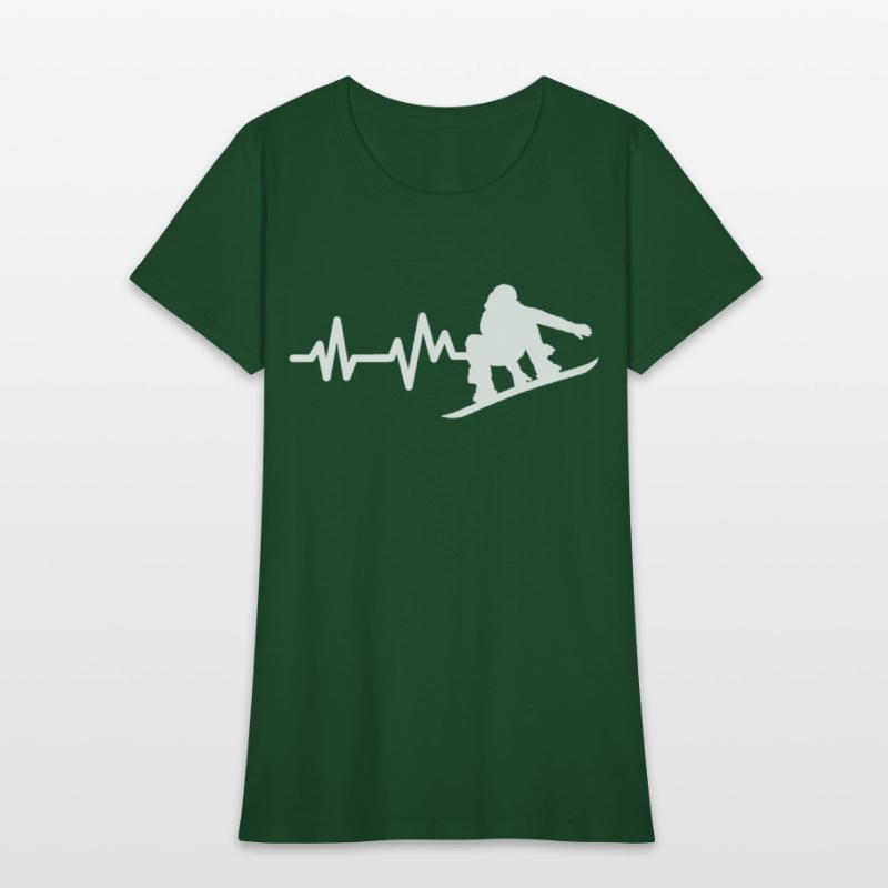 Snowboard Heartbeat Snowboarder