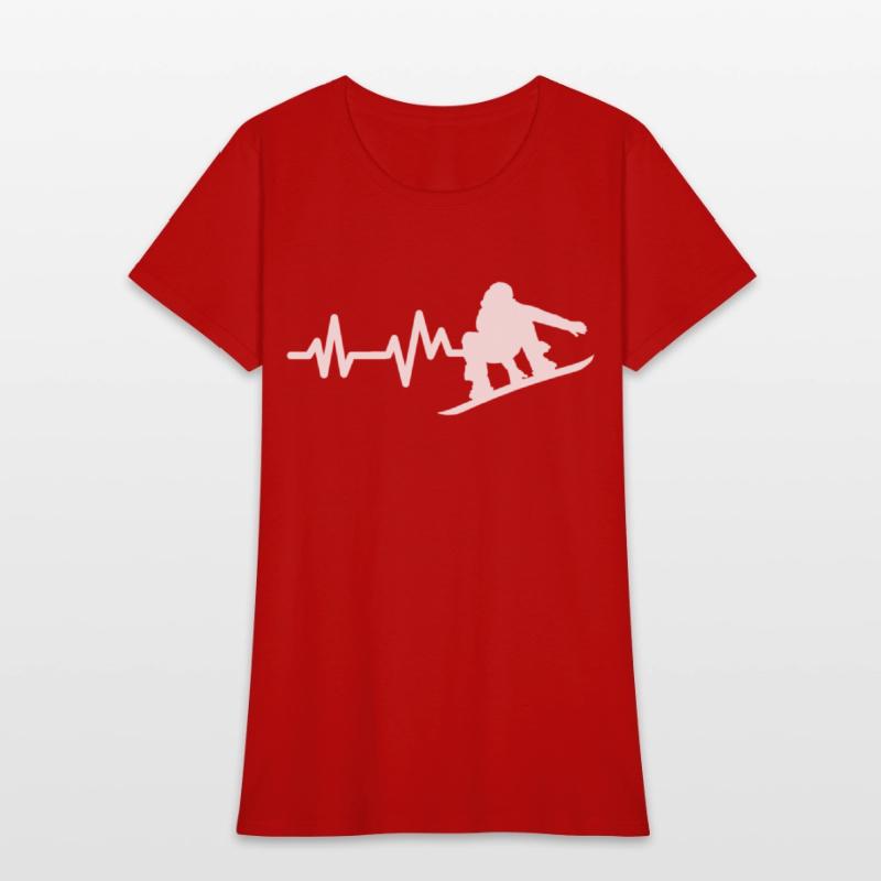 Snowboard Heartbeat Snowboarder