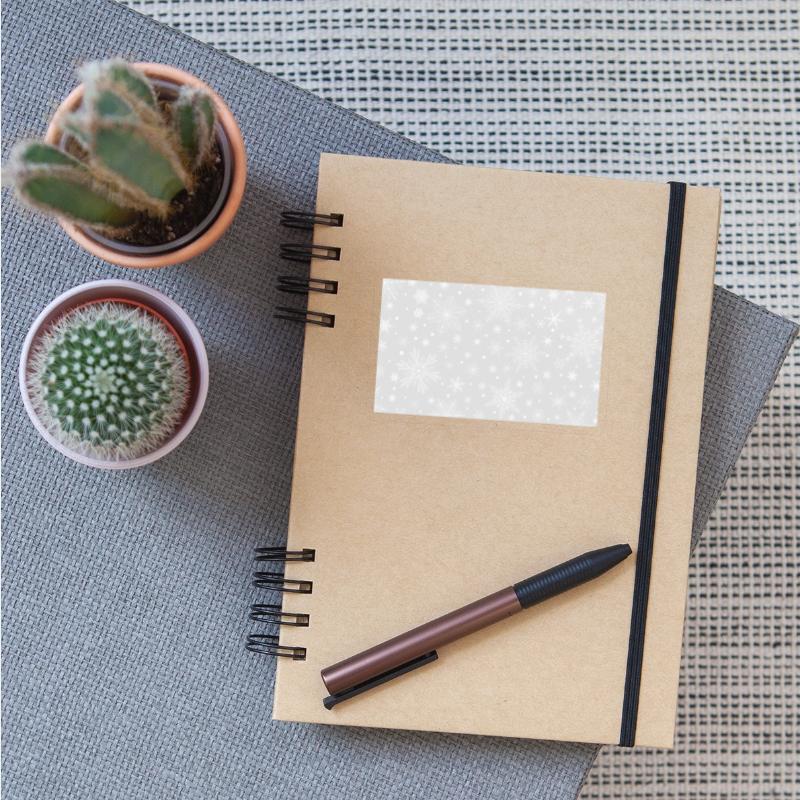 Snowflakes Pattern Grey White