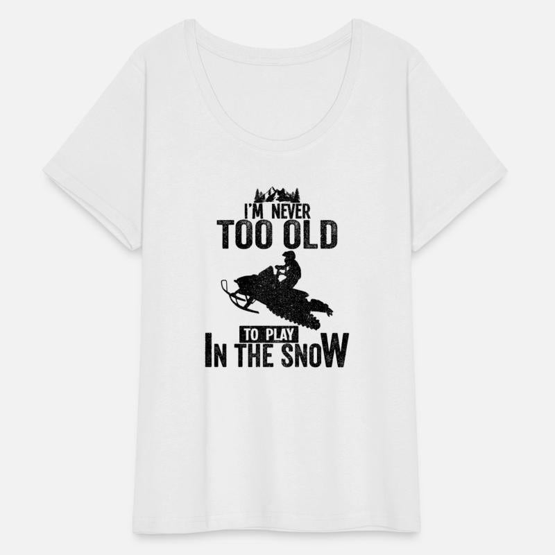 Snowmobile Ride T-Shirt Snowmobiling Riding Snow