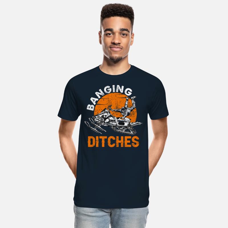 Snowmobiling Hoodie Banging Ditches Snowmobile