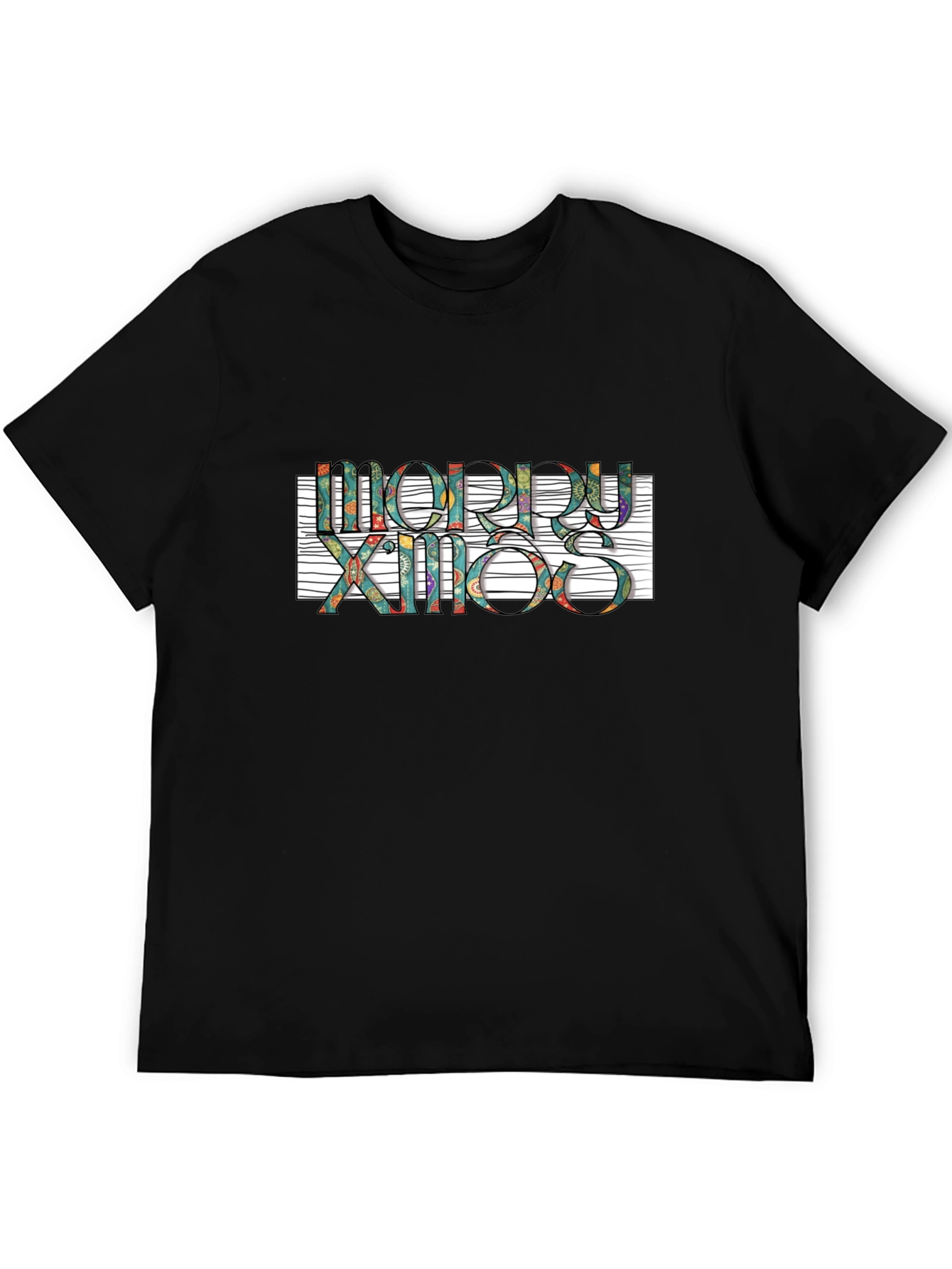 Festive Merry Xmas Graphic T-Shirt - Stylish Holiday Apparel
