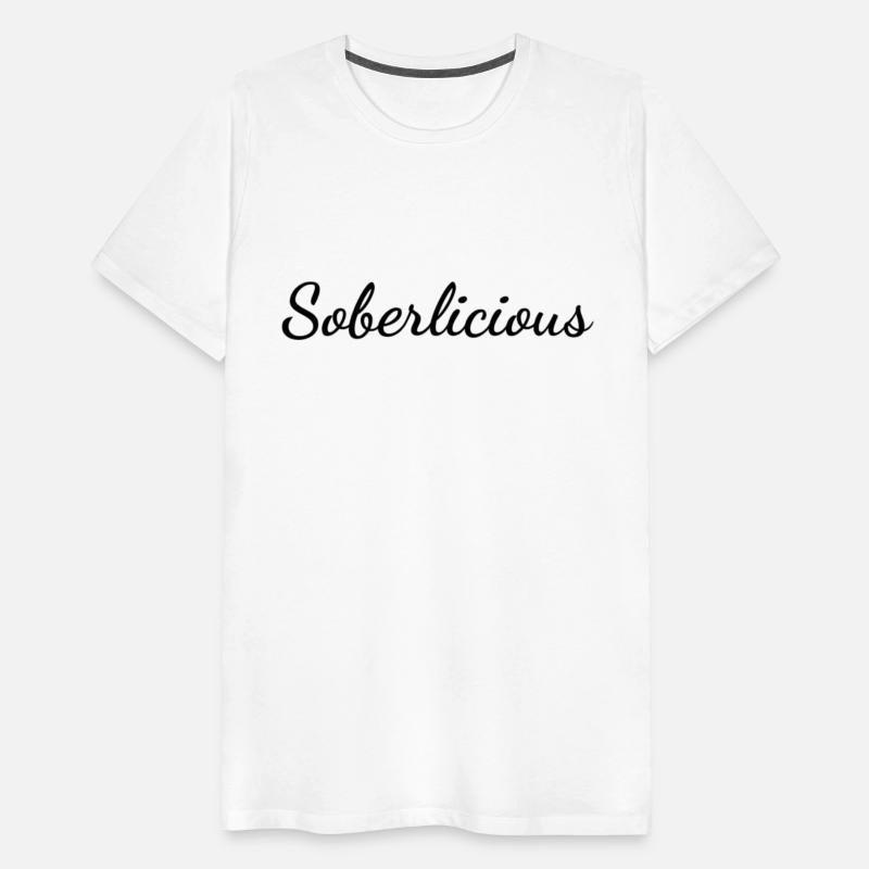Soberlicious black lettering