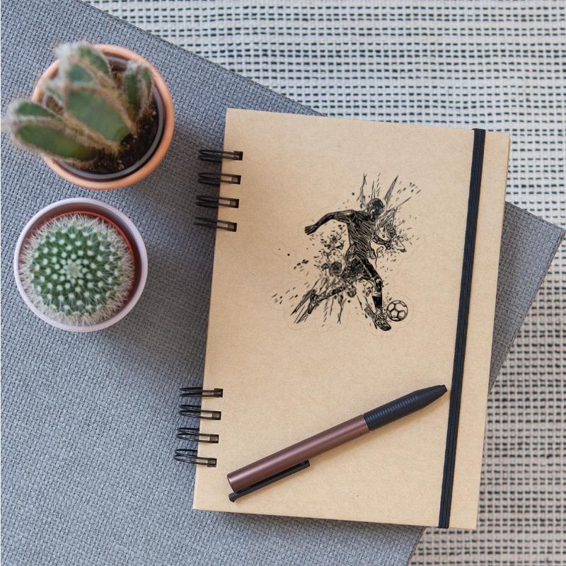 Soccer Player In Splash Kicks A Ball