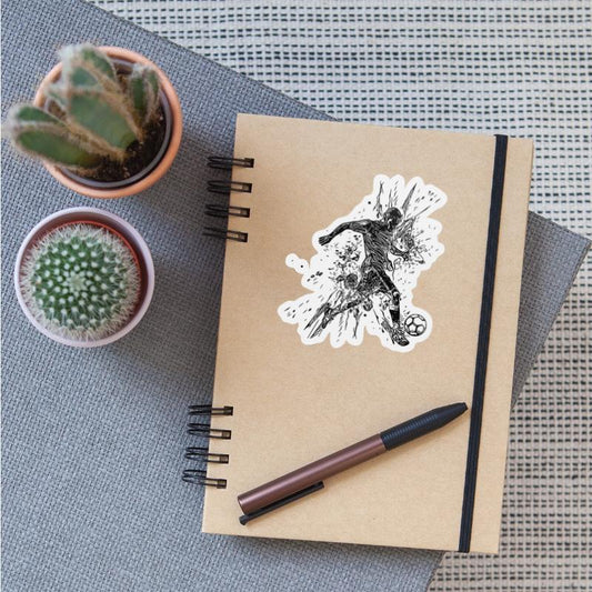 Soccer Player In Splash Kicks A Ball