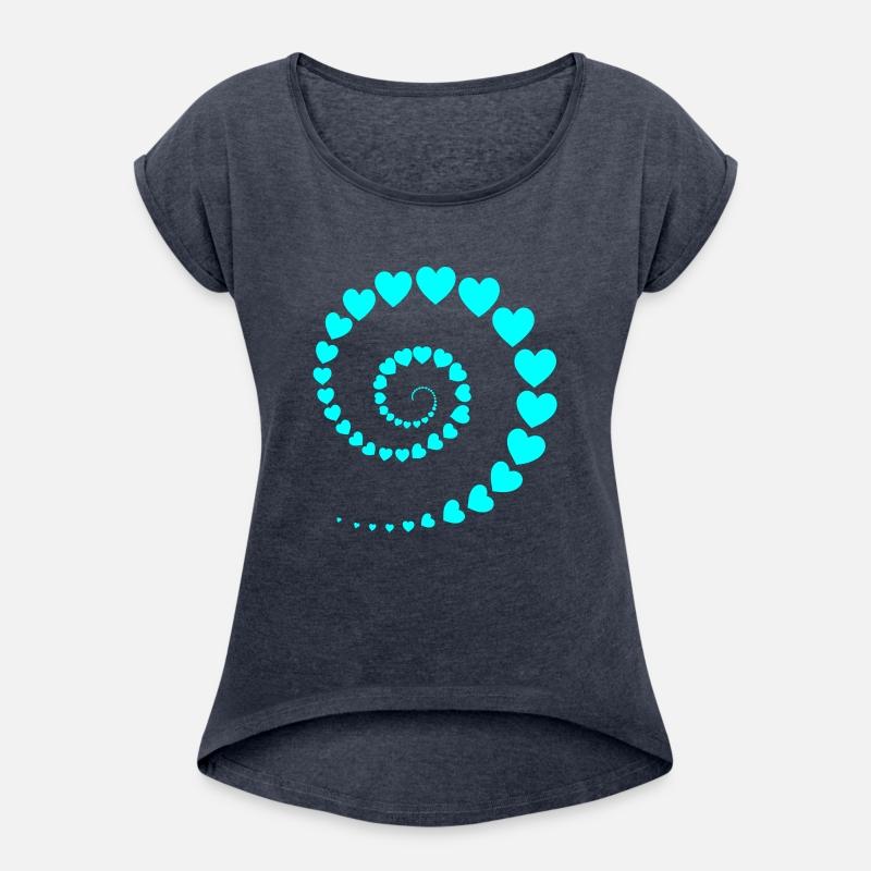 Spiral Hearts Swirl Vector One Color