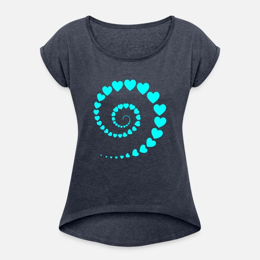 Spiral Hearts Swirl Vector One Color