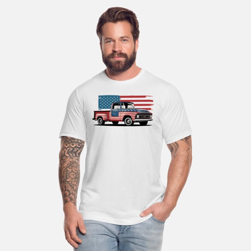 Stars And Stripes Classic Truck American Pride