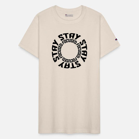 stay focused saying round circle ring cool symbol