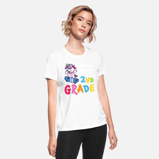 Straight Into 2nd Grade Dabbing Unicorn