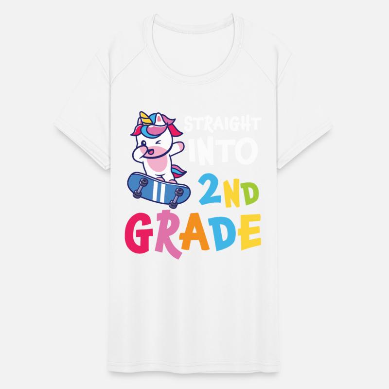 Straight Into 2nd Grade Dabbing Unicorn