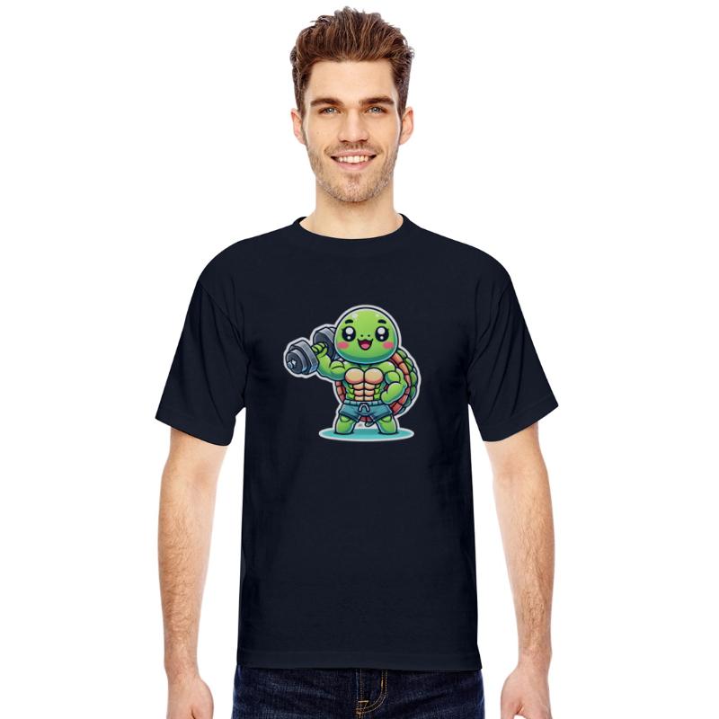 Strong Turtle Lifting Weights - Cute & Muscular Gy