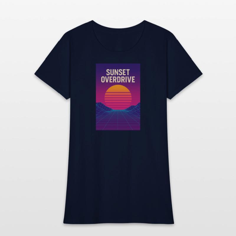Sunset Overdrive – Vaporwave Summer Vibes Tee