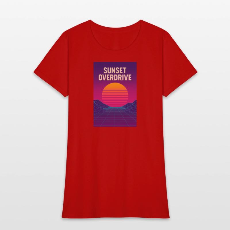 Sunset Overdrive – Vaporwave Summer Vibes Tee