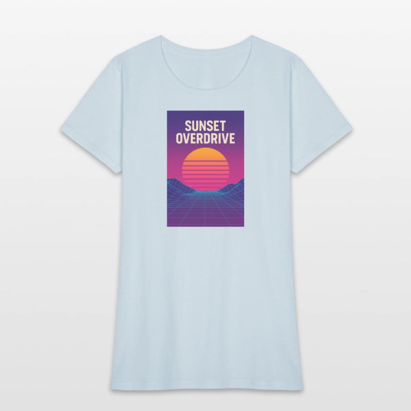 Sunset Overdrive – Vaporwave Summer Vibes Tee