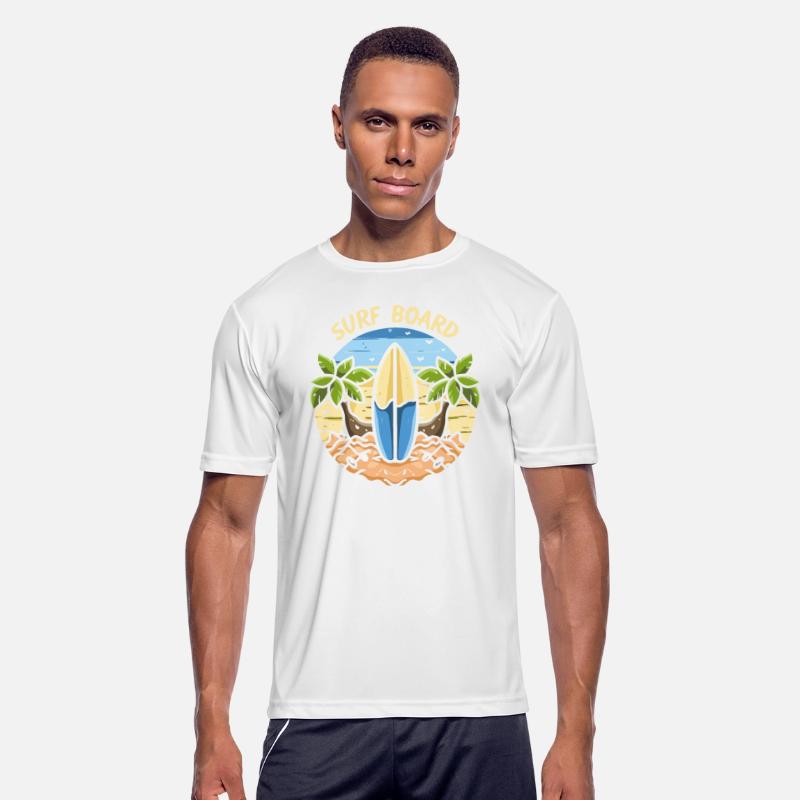 Surfboard cartoon illustration t shirt