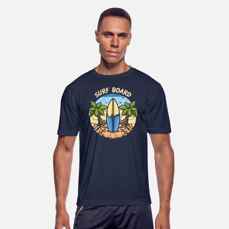 Surfboard cartoon illustration t shirt