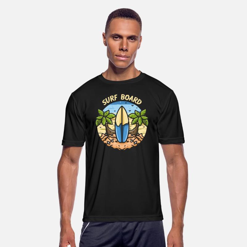 Surfboard cartoon illustration t shirt