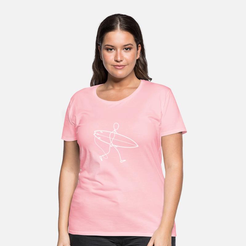 Surfer walking with surfboard