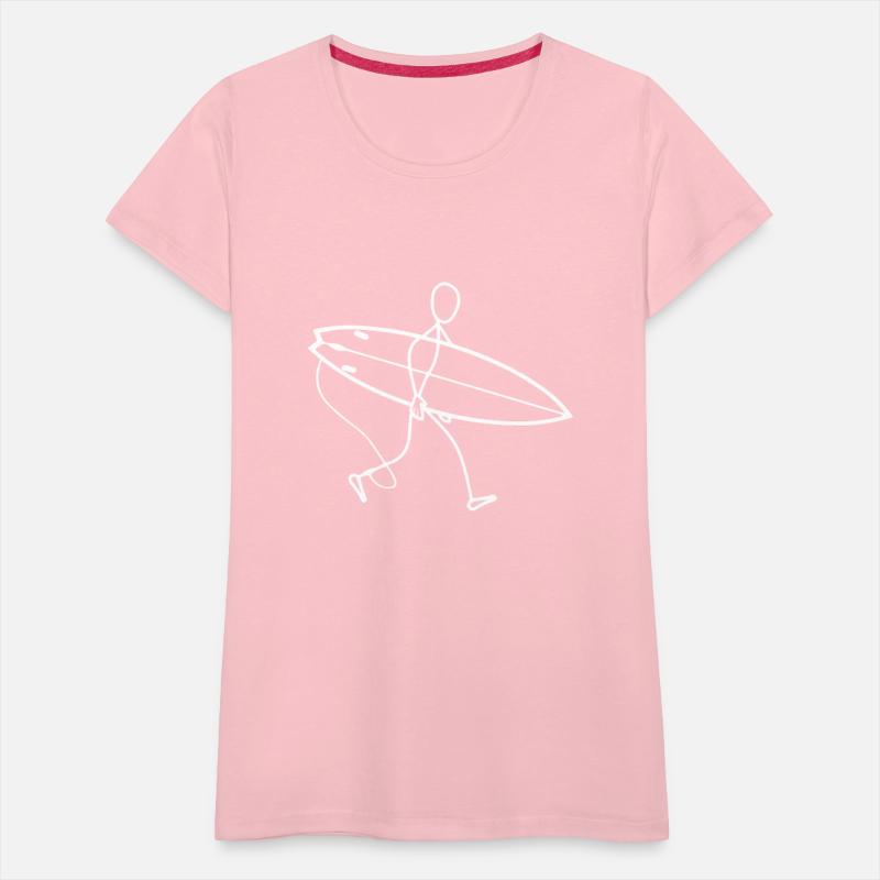 Surfer walking with surfboard