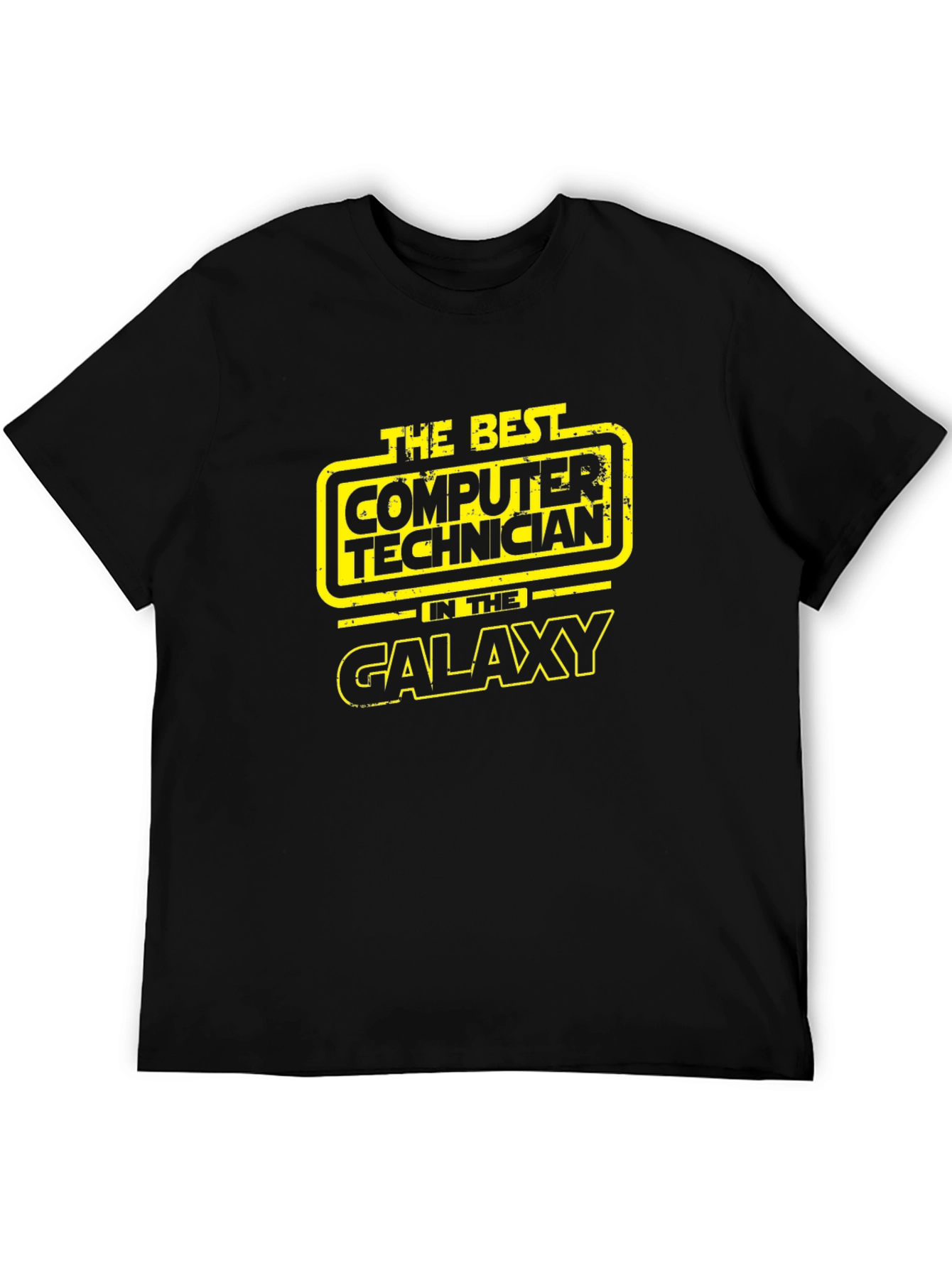 Best Computer Technician Galaxy Black T-Shirt