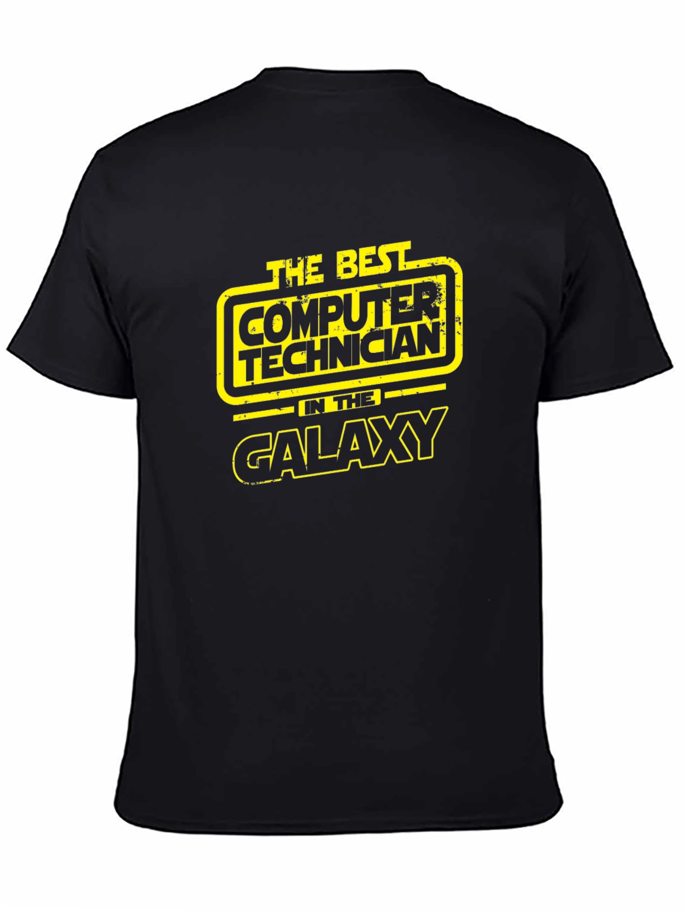 Best Computer Technician Galaxy Black T-Shirt