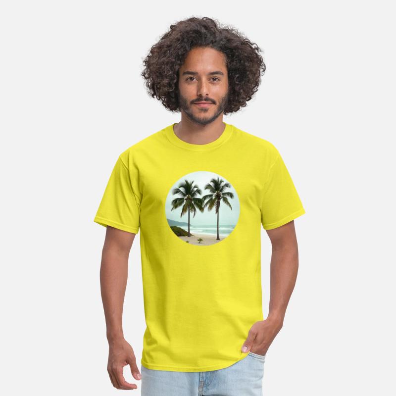 T shirt With Tropical Serenity