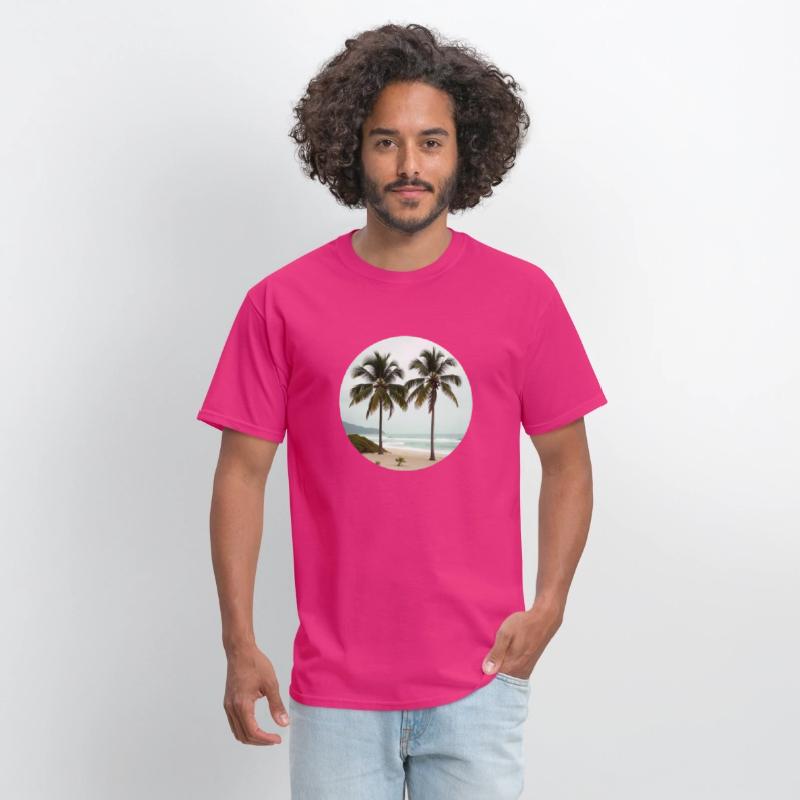 T shirt With Tropical Serenity