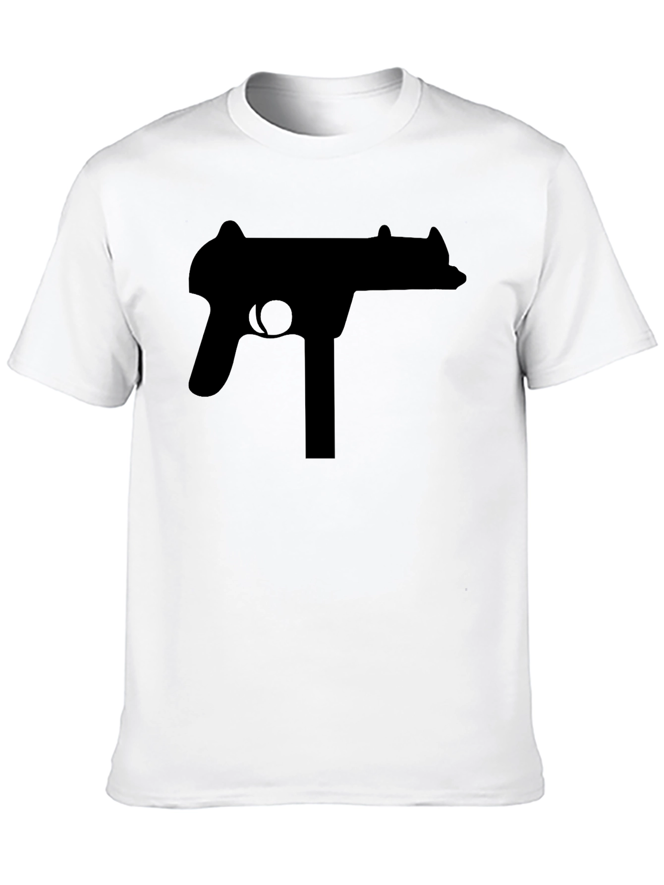 Black Gun Graphic Tee - Bold Statement Shirt