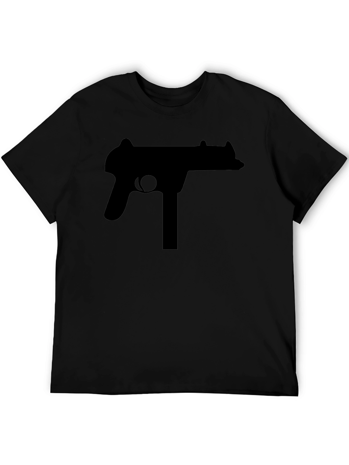 Black Gun Graphic Tee - Bold Statement Shirt