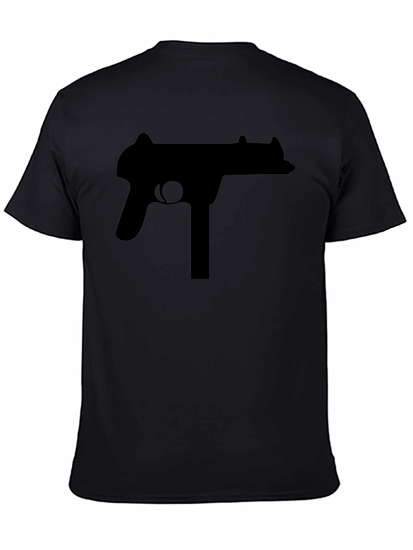 Black Gun Graphic Tee - Bold Statement Shirt