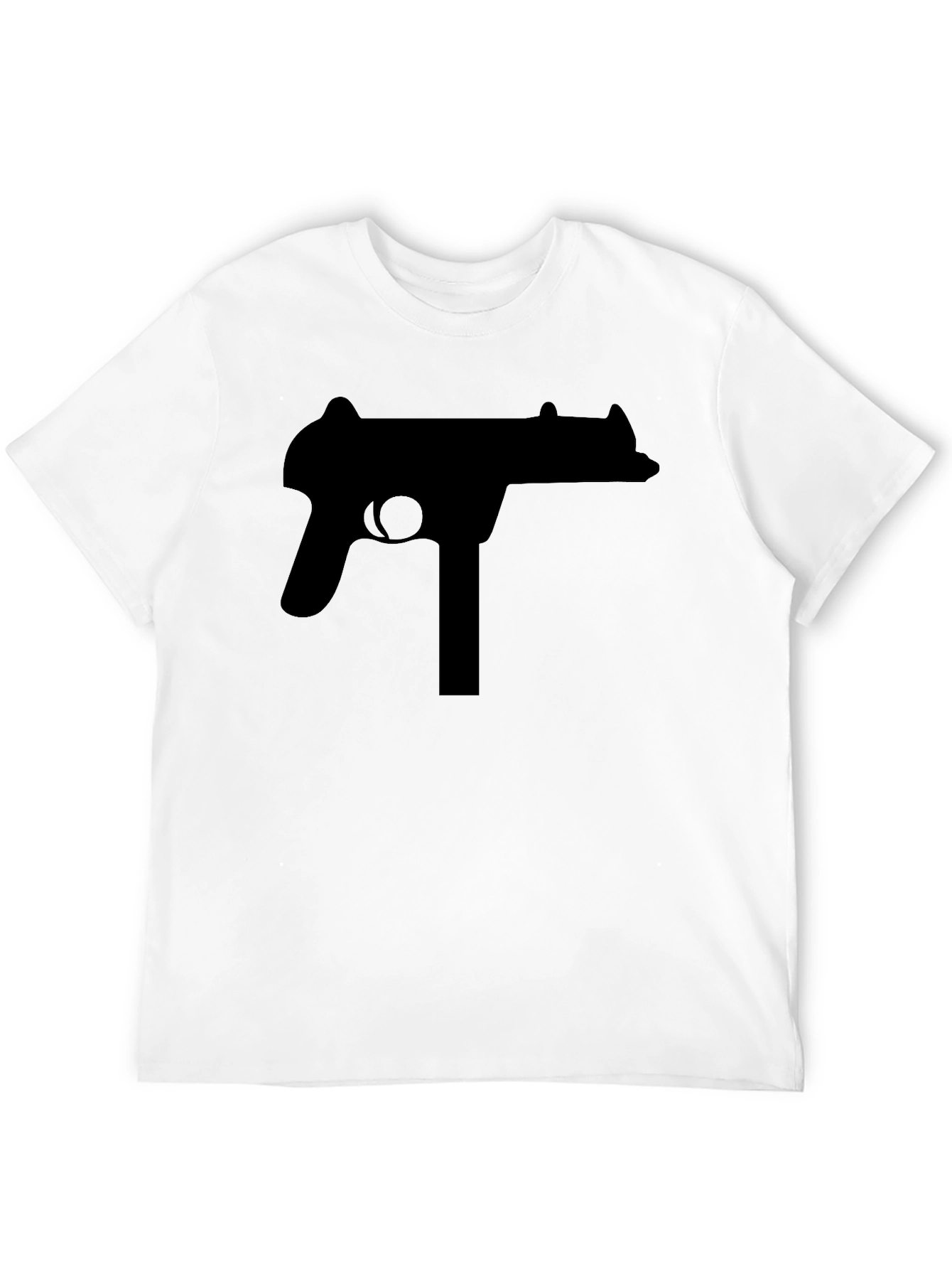 Black Gun Graphic Tee - Bold Statement Shirt
