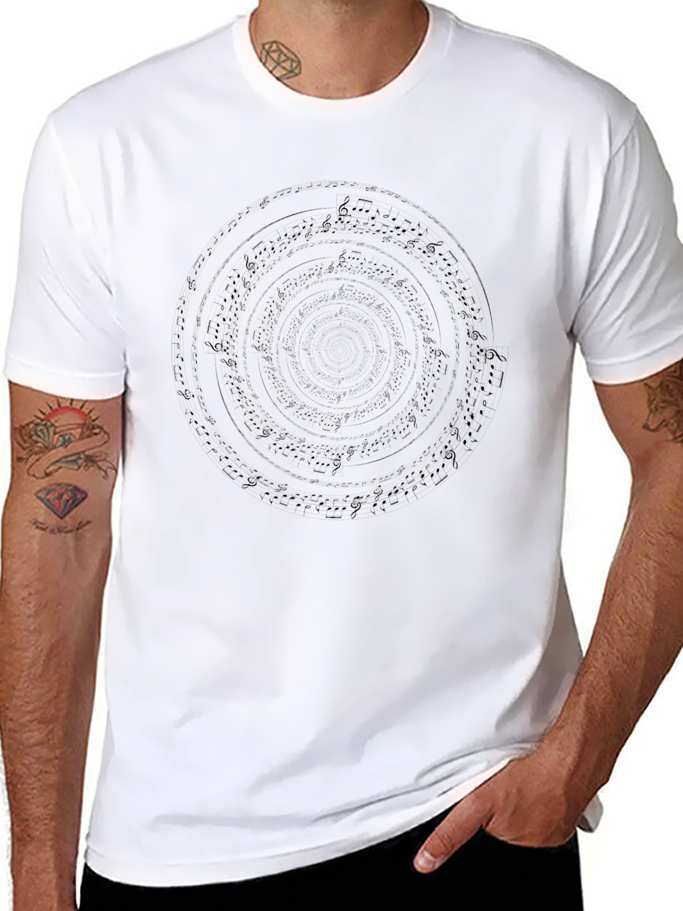 Musical Vortex Black T-Shirt