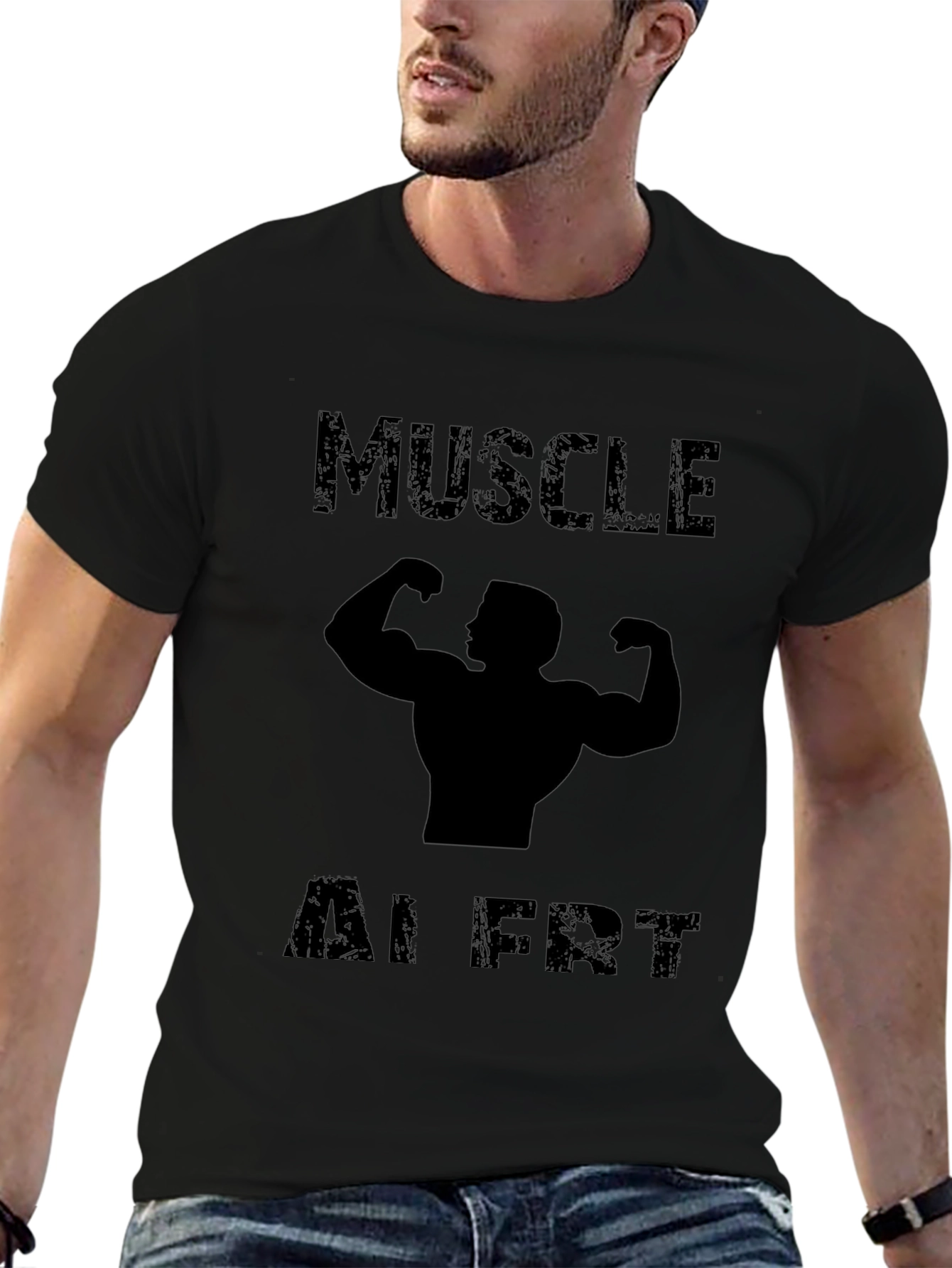 Muscle Alert Graphic Tee - Black