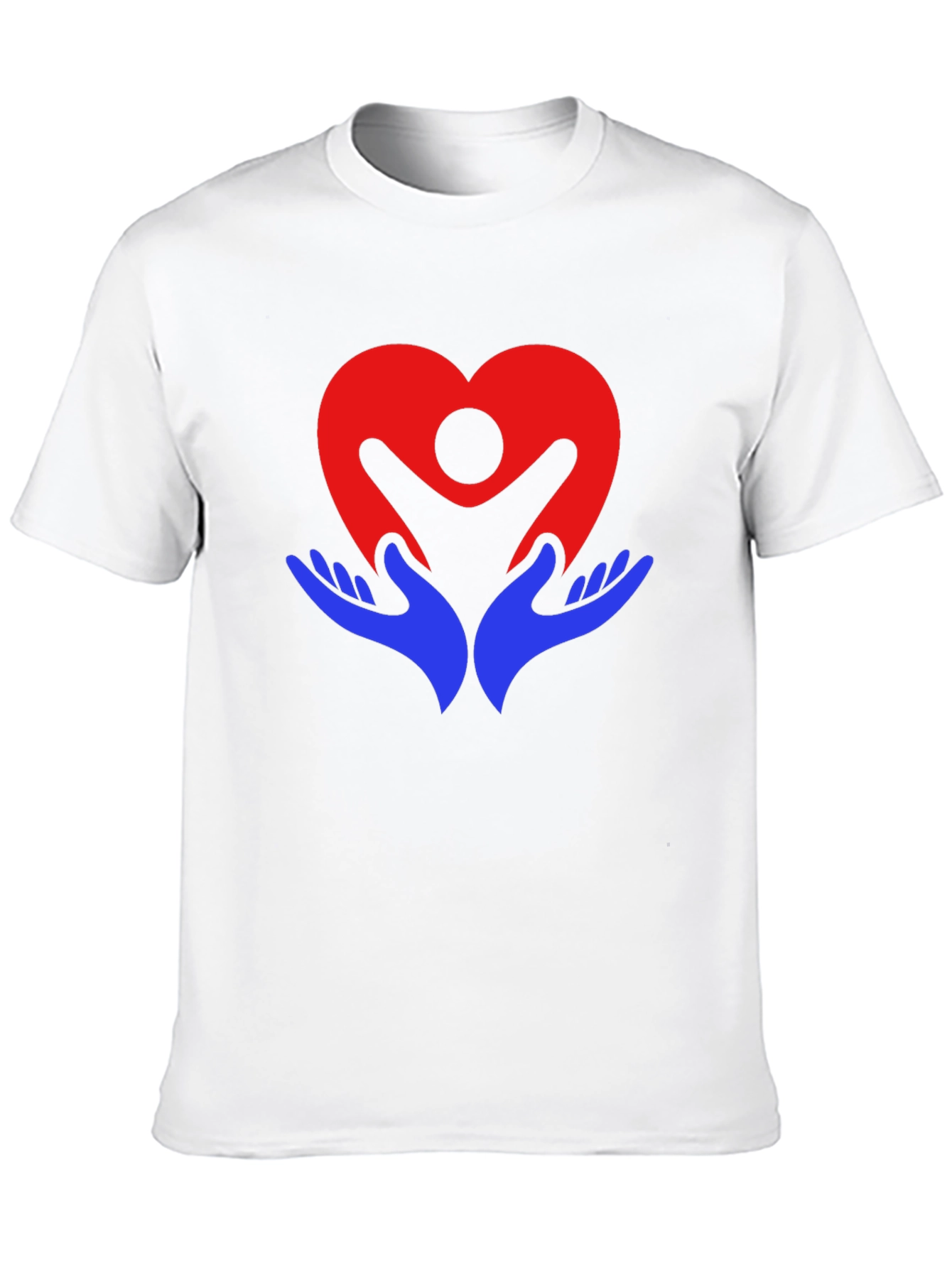 Heart & Hands Graphic Black T-Shirt
