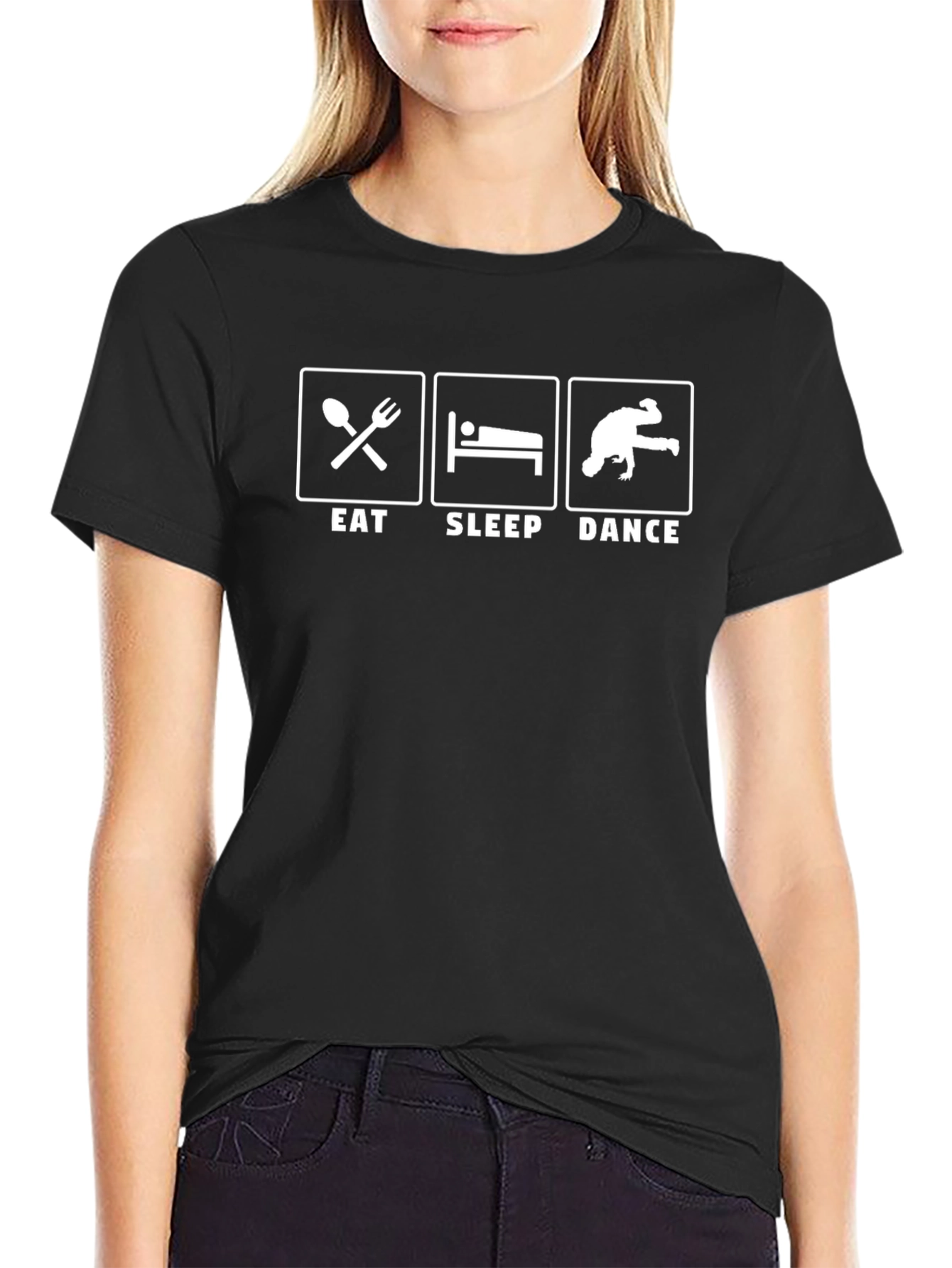 Eat Sleep Dance T-Shirt - Black Graphic Tee