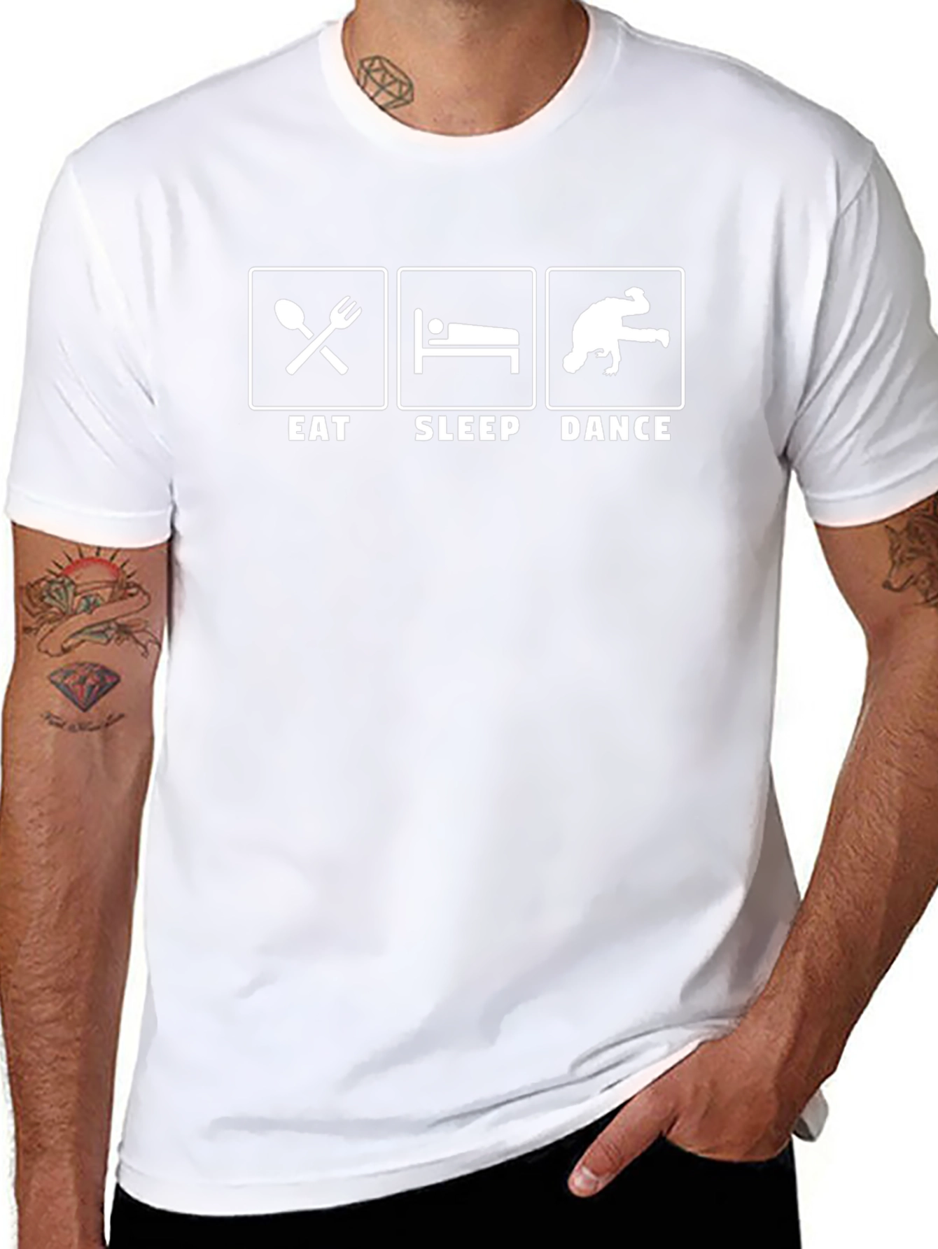 Eat Sleep Dance T-Shirt - Black Graphic Tee