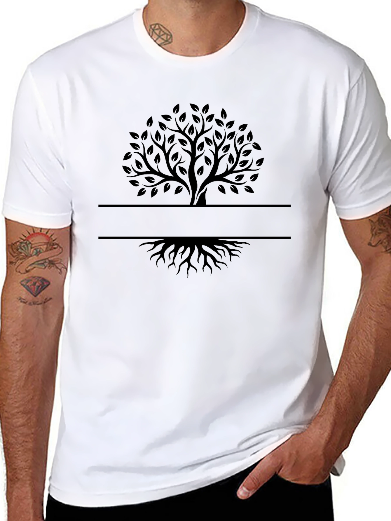 Family Tree Personalized Mens T-Shirt