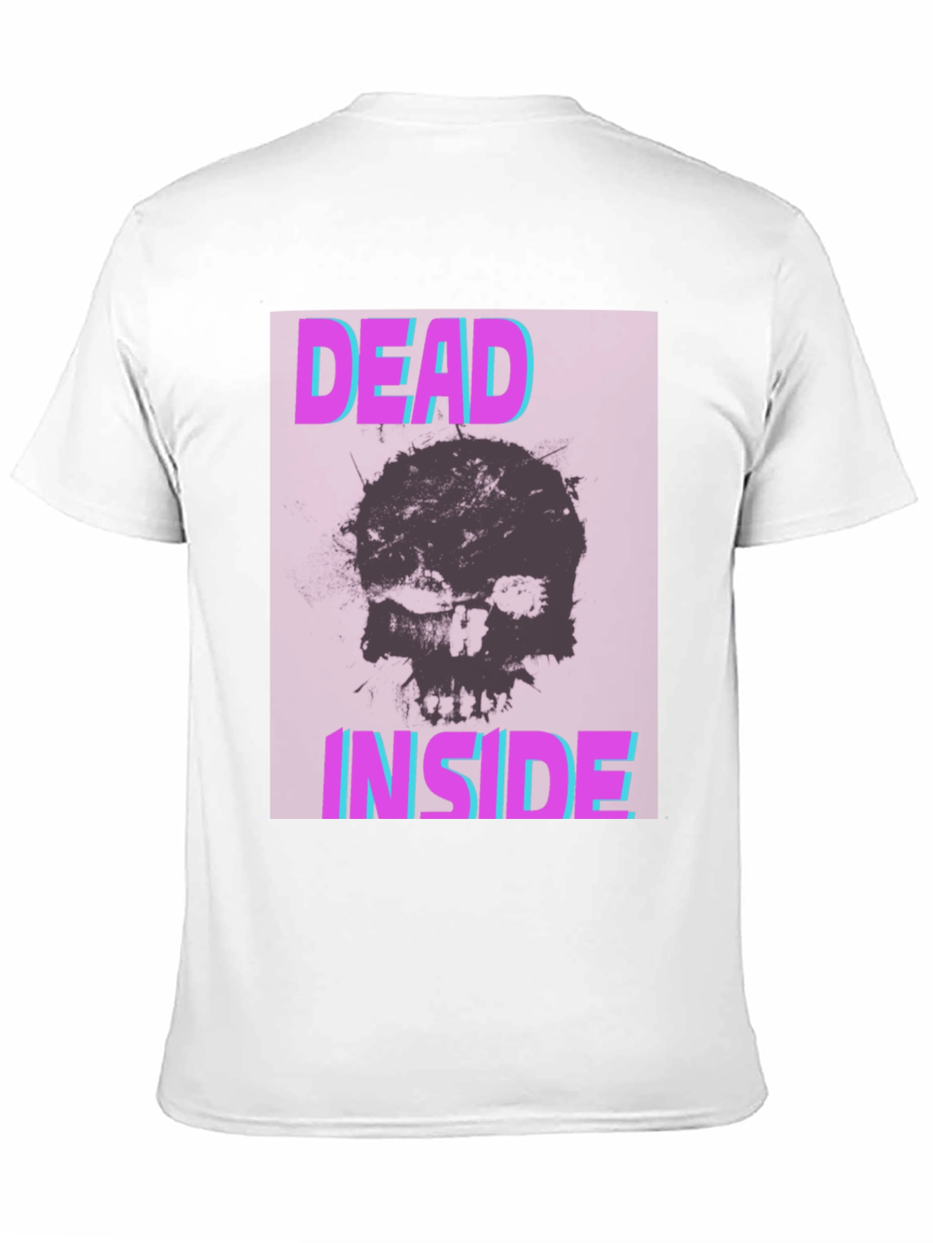 Dead Inside Graphic Tee - Skull Print Black T-Shirt