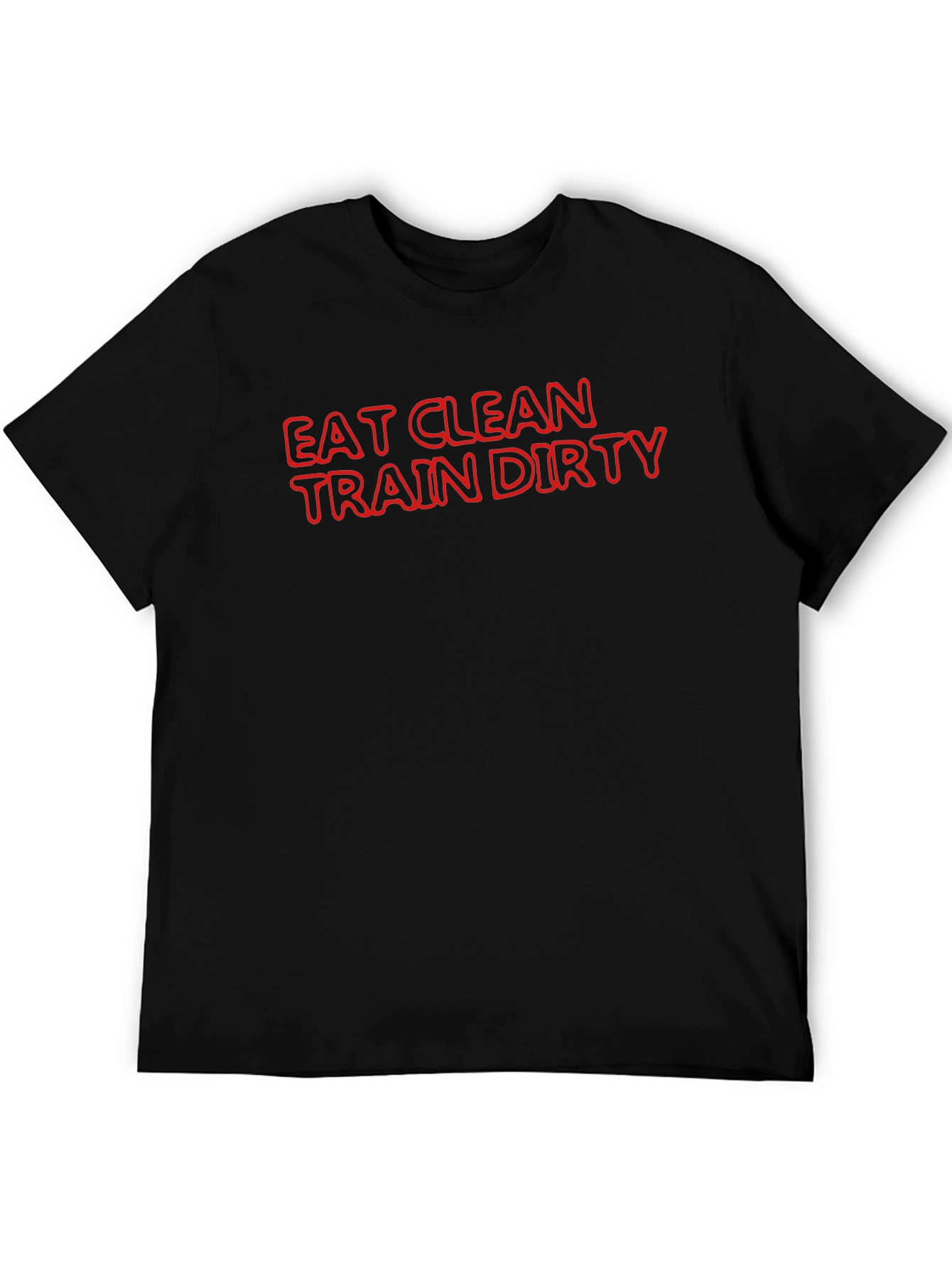 Eat Clean Train Dirty Black T-Shirt