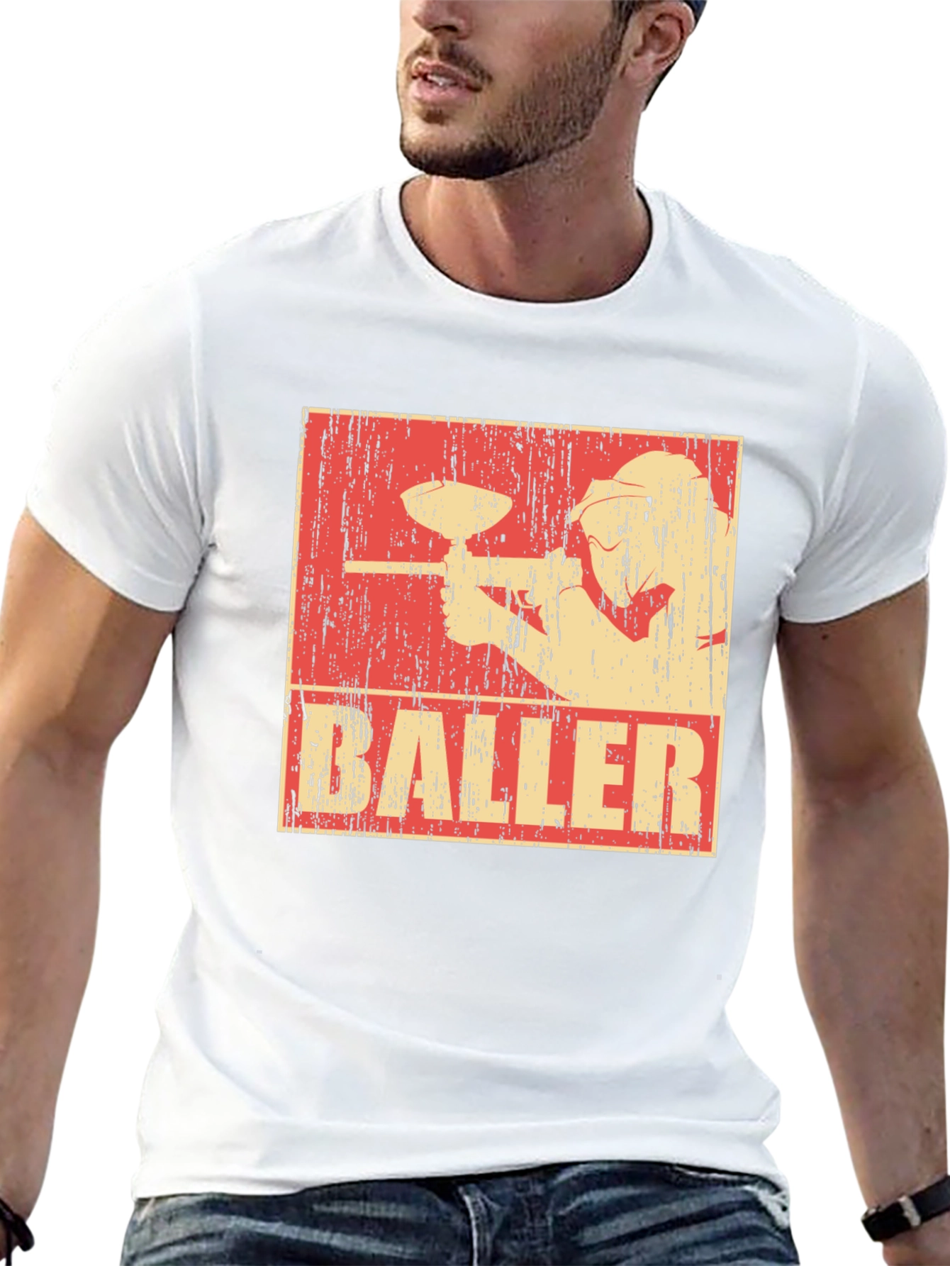 Paintball Baller Tee - Retro Style Graphic T-Shirt