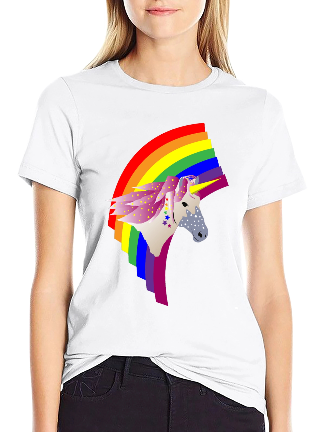Rainbow Unicorn Graphic Tee