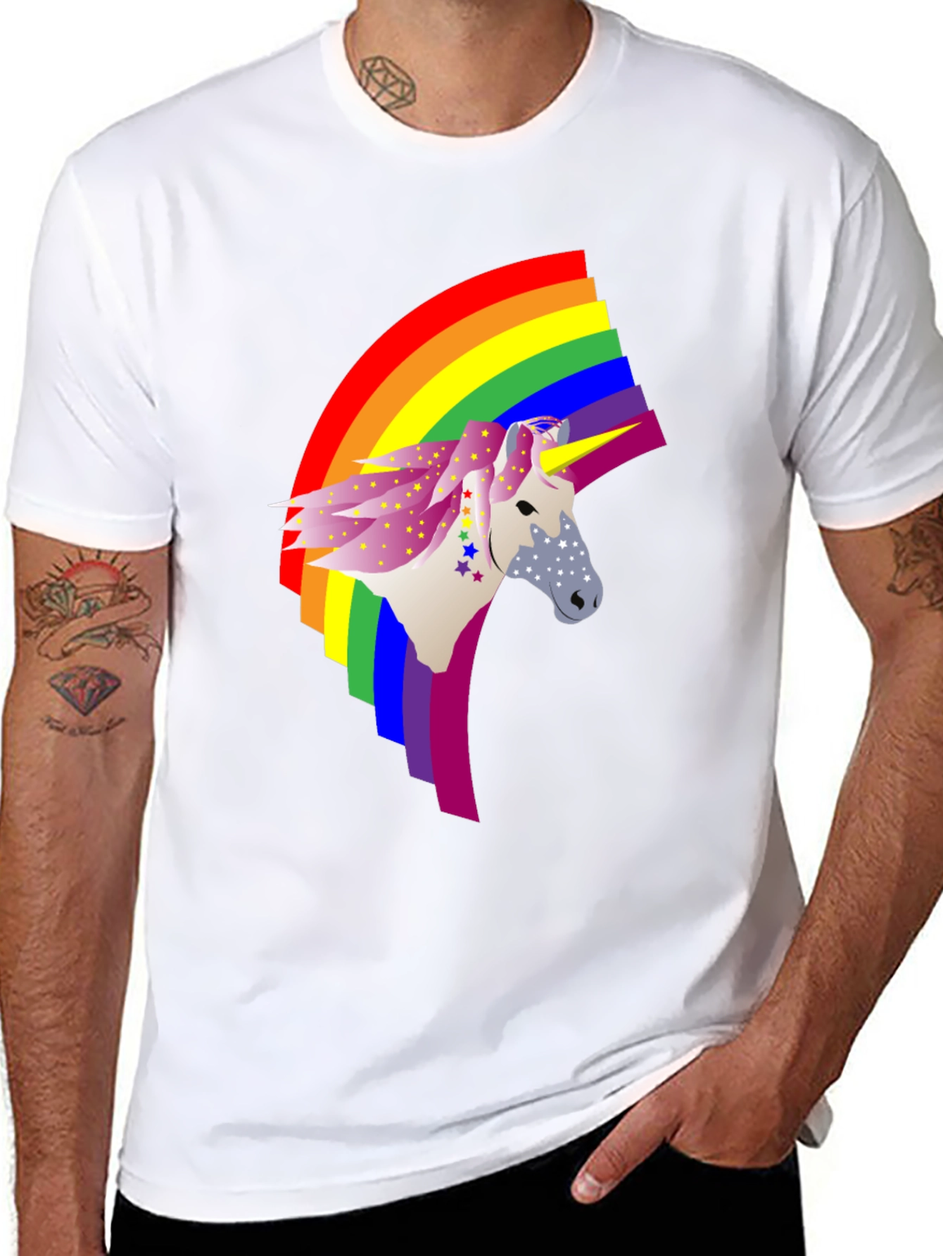 Rainbow Unicorn Graphic Tee