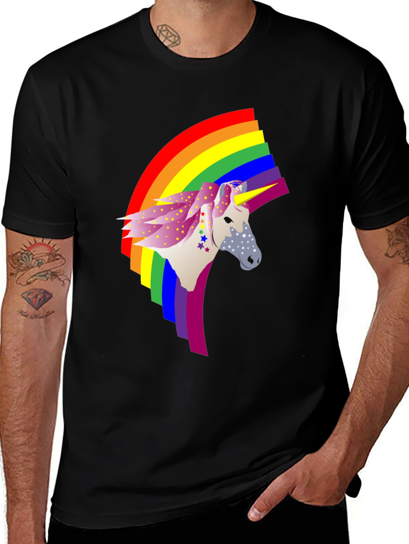 Rainbow Unicorn Graphic Tee