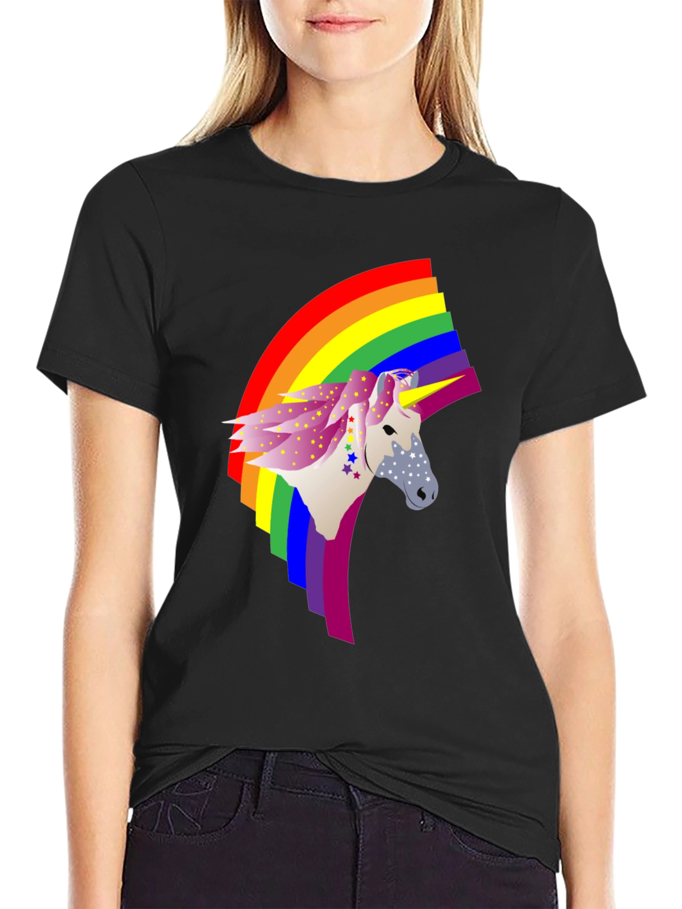 Rainbow Unicorn Graphic Tee