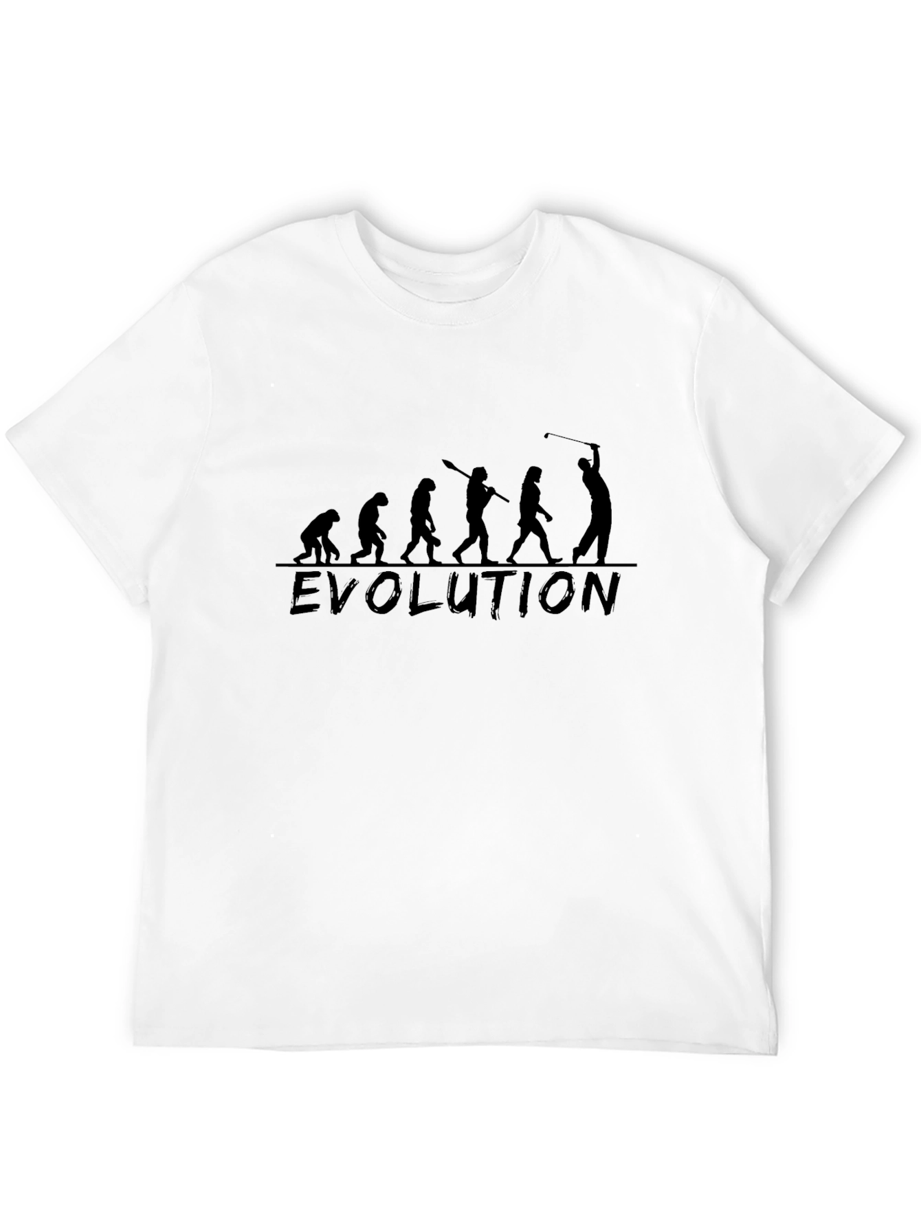 Evolution of Golf T-Shirt - Black